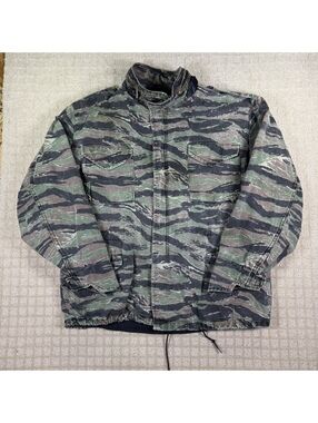 Alpha Industries 1990s Tiger Stripe M-65 Field Jacket XL